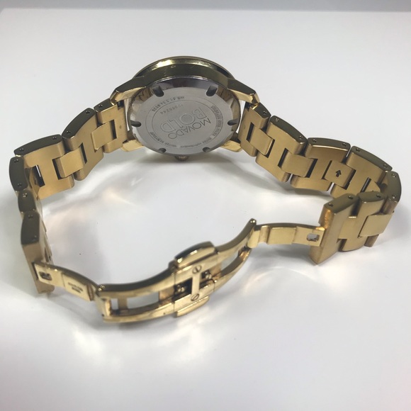 Gold Movado Bold With K1 Crystal Dot Ring - Picture 6 of 7